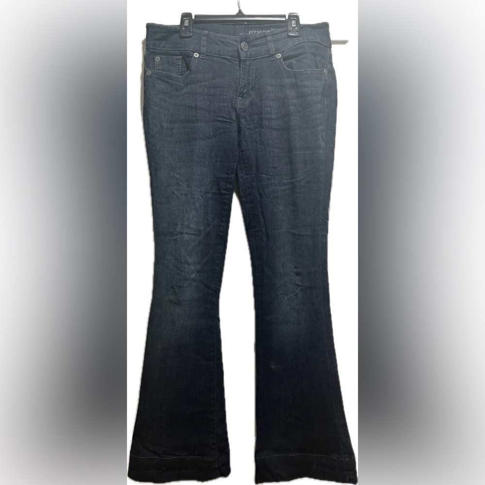 Gap Premium flare dark antiqued indigo stretch jeans 26a